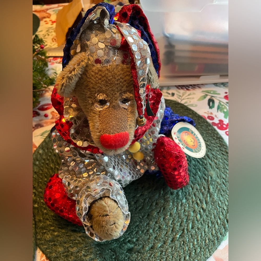 EUC CIRCUS MOHAIR BEAR BY BEAR ESSENTIALS